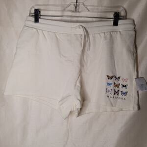 Cold Crush White Cotton Shorts - Size XL